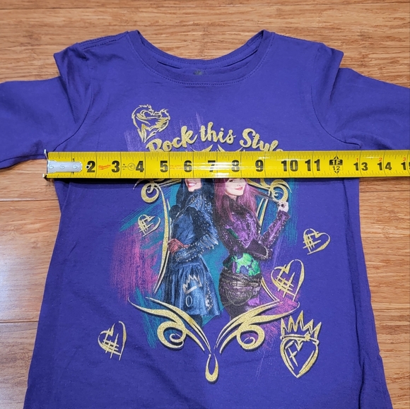 Disney Store Descendants Longsleeve Shirt Top Girls Size 5/6 - Picture 4 of 10